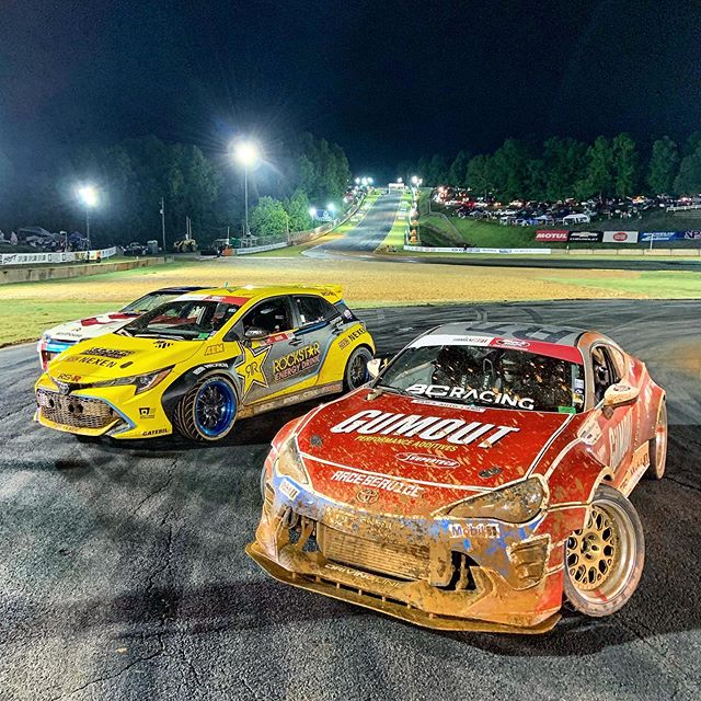 Wet & wild night at @formulad Atlanta! Congrats to @fredricaasbo in 1st, @ryantuerck in 2nd and @jamesdeane130 in 3rd on a sloppy & slippy track.