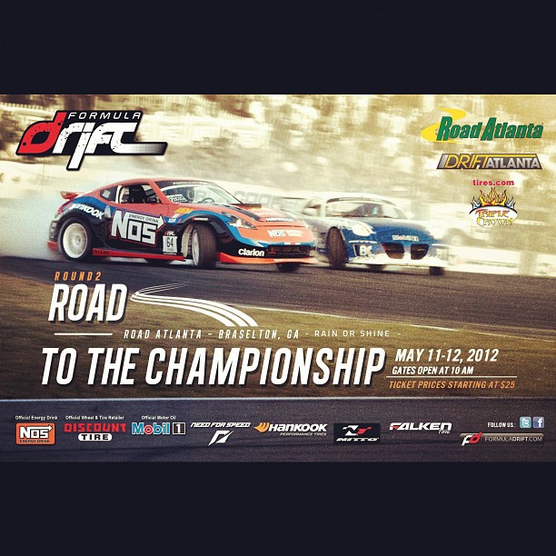 Formula DRIFT Round 2 - Road Atlanta next week! May 11-12.