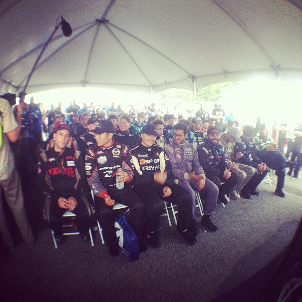Drivers meeting...Qualifying results