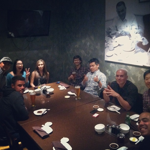 FD Team dinner at din tai fung...before the pre party @castanakafix @ryansage @nickdizon @john_pangilinan @brian_applebum @mrscarpelli @jimliaw @ceso_fd