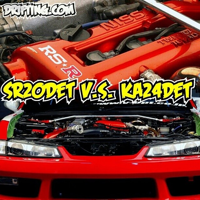 SR20DET vs KA24DET ? Explain !!! -

RPM Speeds -
Deck Height -
Spool Time / Exhaust Pressure -
Head Flow -
Shim-Over-Bucket vs Rocker Arms -
Weight -
Block -
Stock Head Studs / Head Gasket -
Stock Rods / Pistons -
