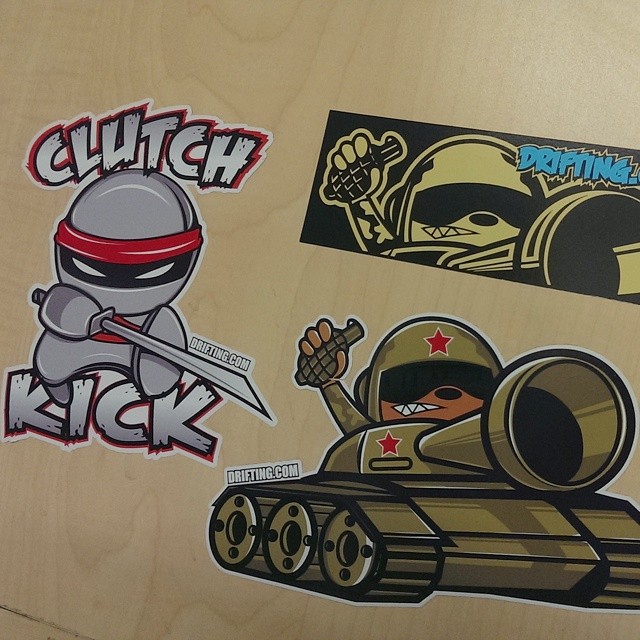 @DRIFTINGCOM Sticker ... Need to make more !!!