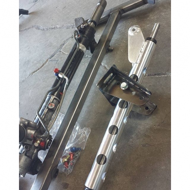 FRS/BRZ bolt in hydraulic rack &pinion with a custom steering column