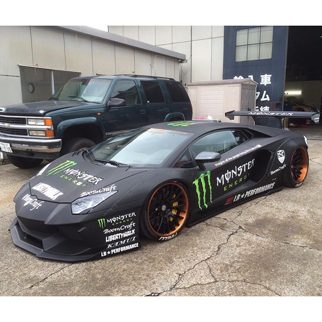LB☆WORKS Murucielago drift car and LB☆WORKS Aventador monster car was  completed in Japan! @forgiato – 