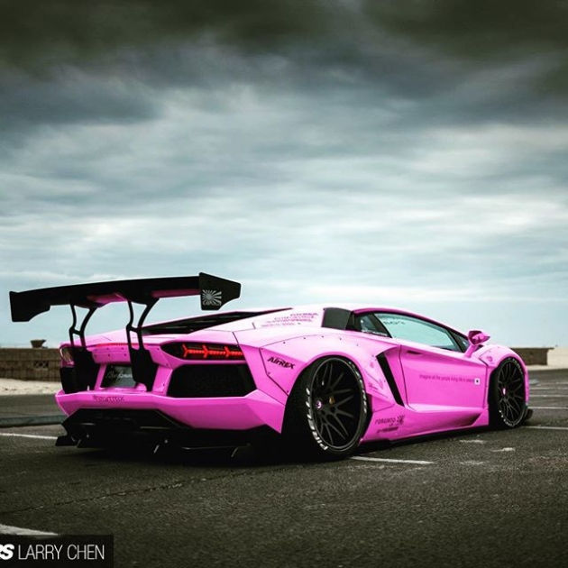 Lamborghini Aventador Liberty walk оранжевый