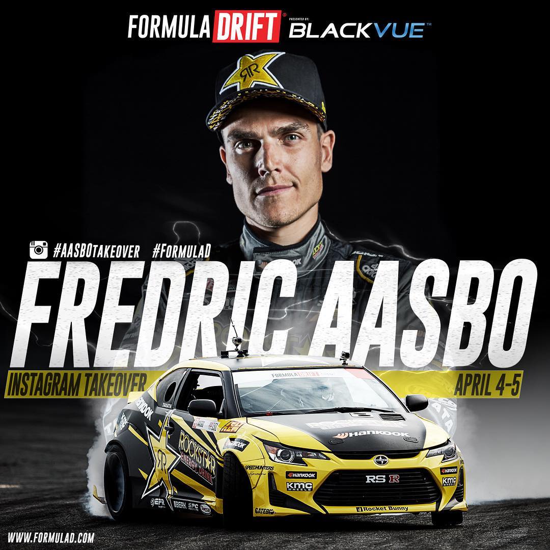 @fredricaasbo will be taking over the Formula DRIFT Instagram account today & tomorrow |