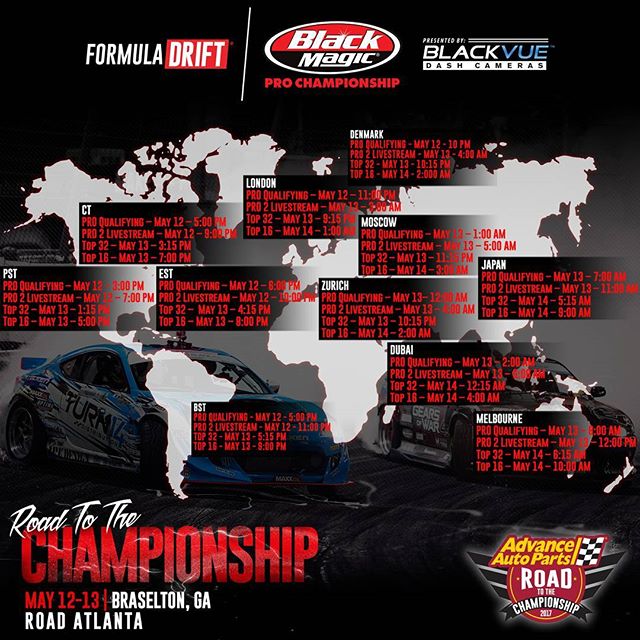 Formula DRIFT Atlanta 2017 Live Stream Schedule