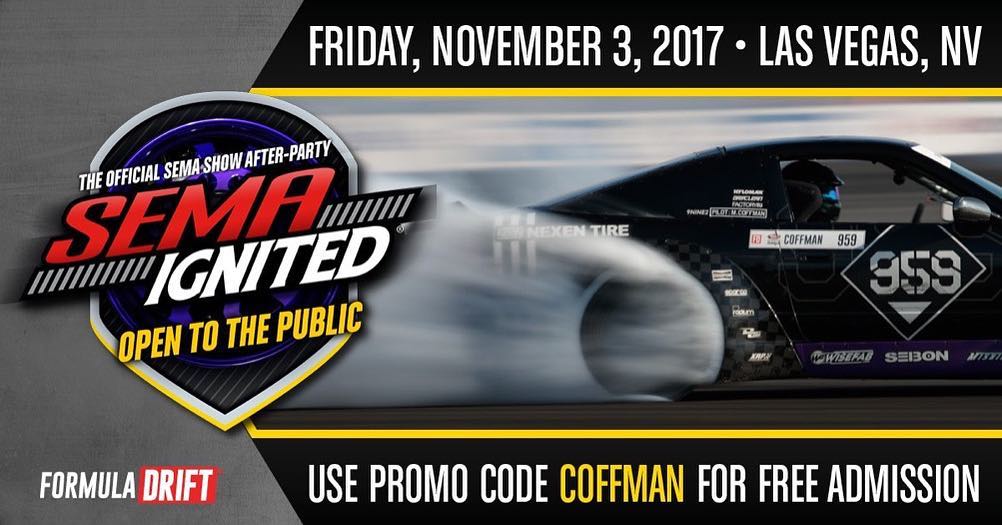 @semaignited - the official @semashow after party is back! Use coupon code: COFFMAN for free tickets!