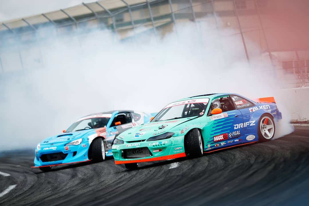 The boys giving us a little preview of Saturdays action.

@daiyoshihara @odidrift 
Photo by @larry_chen_foto