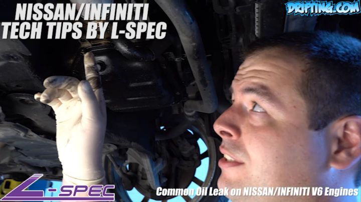 Common Oil Leak on NISSAN/INFINITI V6 Engines - NISSAN/INFINITI TECH TIPS BY L-SPEC @lspecauto / Video by @driftingcom