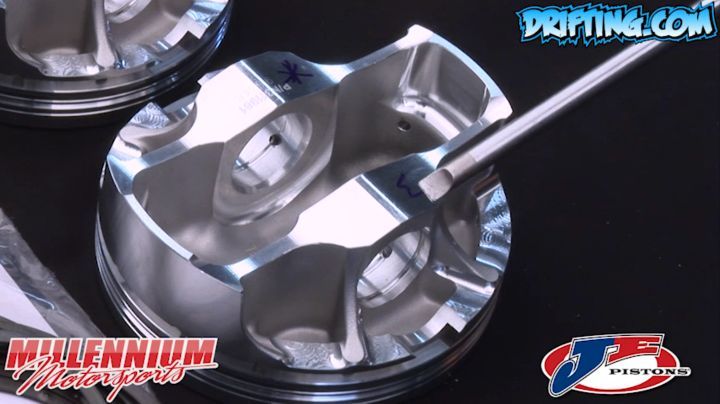JE Asymmetrical Pistons Explained - Engine Machining / Assembly by @millennium_motorsports Pistons by @jepistons Filming by @driftingcom