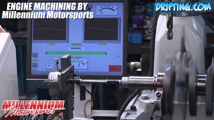 LS Crank Balancing - Engine Machining / Assembly by @millennium_motorsports Filming by @driftingcom