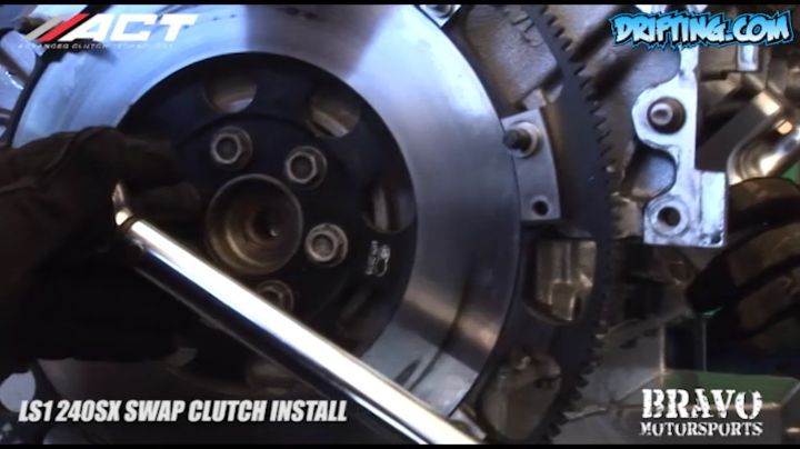 LS1 240SX Swap - Clutch Install - Part 2 (2013 Video) Clutch by @AdvancedClutch Video by @DRIFTINGCOM Install by