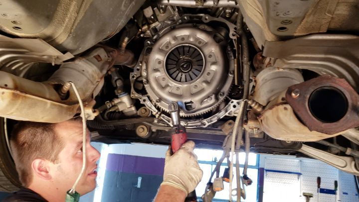 replacing a clutch with 187k miles at @lspecauto