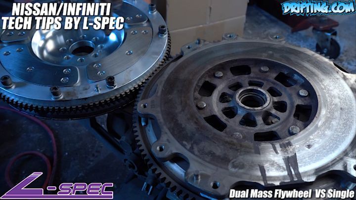Dual Mass Flywheel VS Single , NISSAN/INFINITI TECH TIPS BY L-SPEC @lspecauto / Video by @driftingcom
