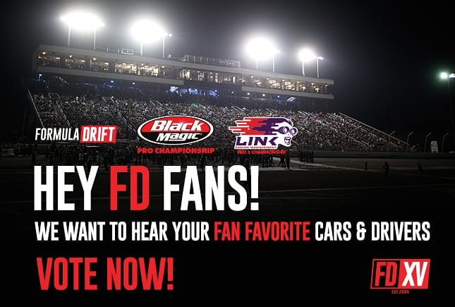 FD FANS: We Want to Hear your Fan Favorite FD Car & Drivers!

Vote Now: bit.ly/2018FDFANVOTE