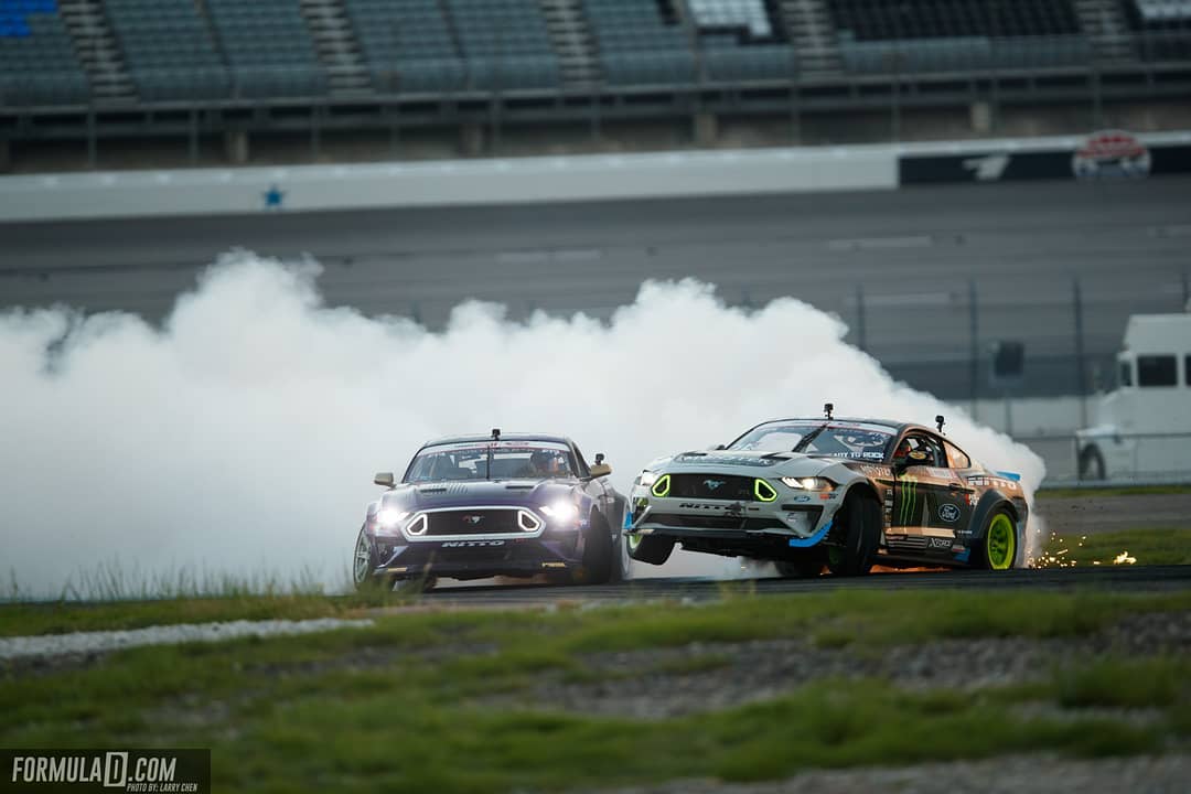 When sparks fly!
@chelseadenofa vs. @vaughngittinjr | @nittotire 
Intense action ahead at @oreillyauto RD8: TITLE FIGHT presented by @OfficialRainX at Irwindale, CA on Oct 12-13! Tickets: (link in bio)