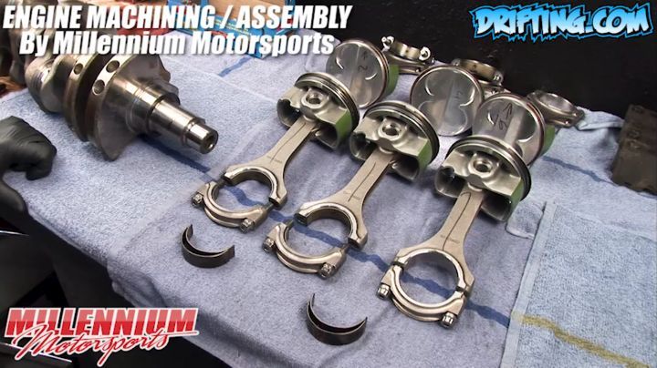Subtract Crankshaft Diameter from Bearing Bore Diameter to get Oil Clearance - 350Z Engine Rebuild - Engine Machining / Assembly by @millennium_motorsports Video by @Driftingcom Project by @nikomarkovich