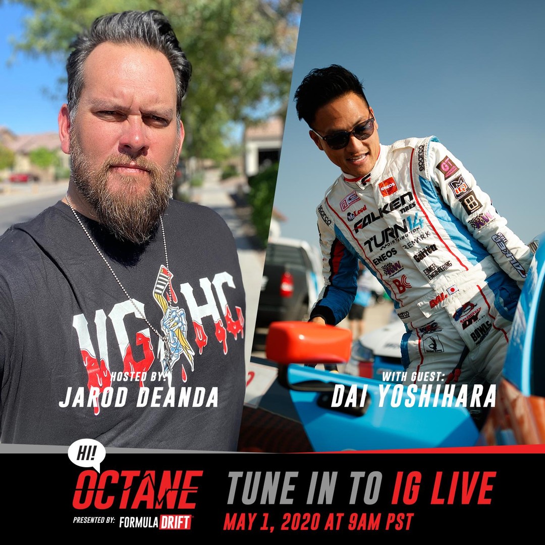 Don't miss out! Tune into our Instagram Live at 9am PST tomorrow as @JarodDeAnda hosts @DaiYoshihara for the newest episode of HI! Octane.
