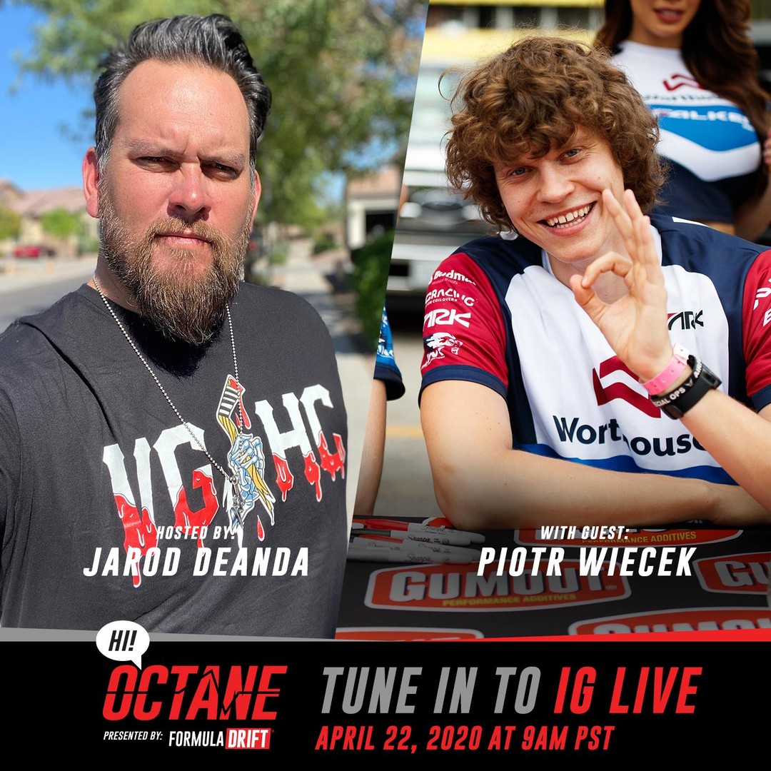 Tune in to our Instagram Live tomorrow at 9am PST for the latest episode of HI! Octane as @JarodDeAnda hosts @PiotrWiecek.
