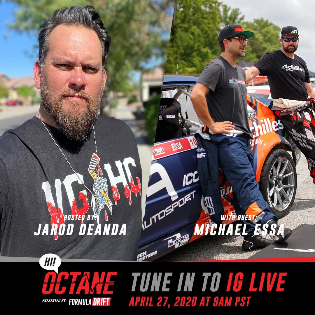 Tune into our Instagram Live at 9am tomorrow as @JarodDeAnda hosts @MichaelEssa for the newest episode of HI! Octane.