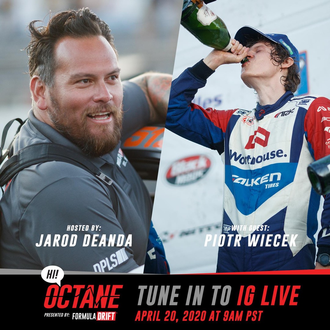Tune into our Instagram Live tomorrow at 9am PST as @JarodDeAnda goes live with @PiotrWiecek for the newest episode of HI! Octane.