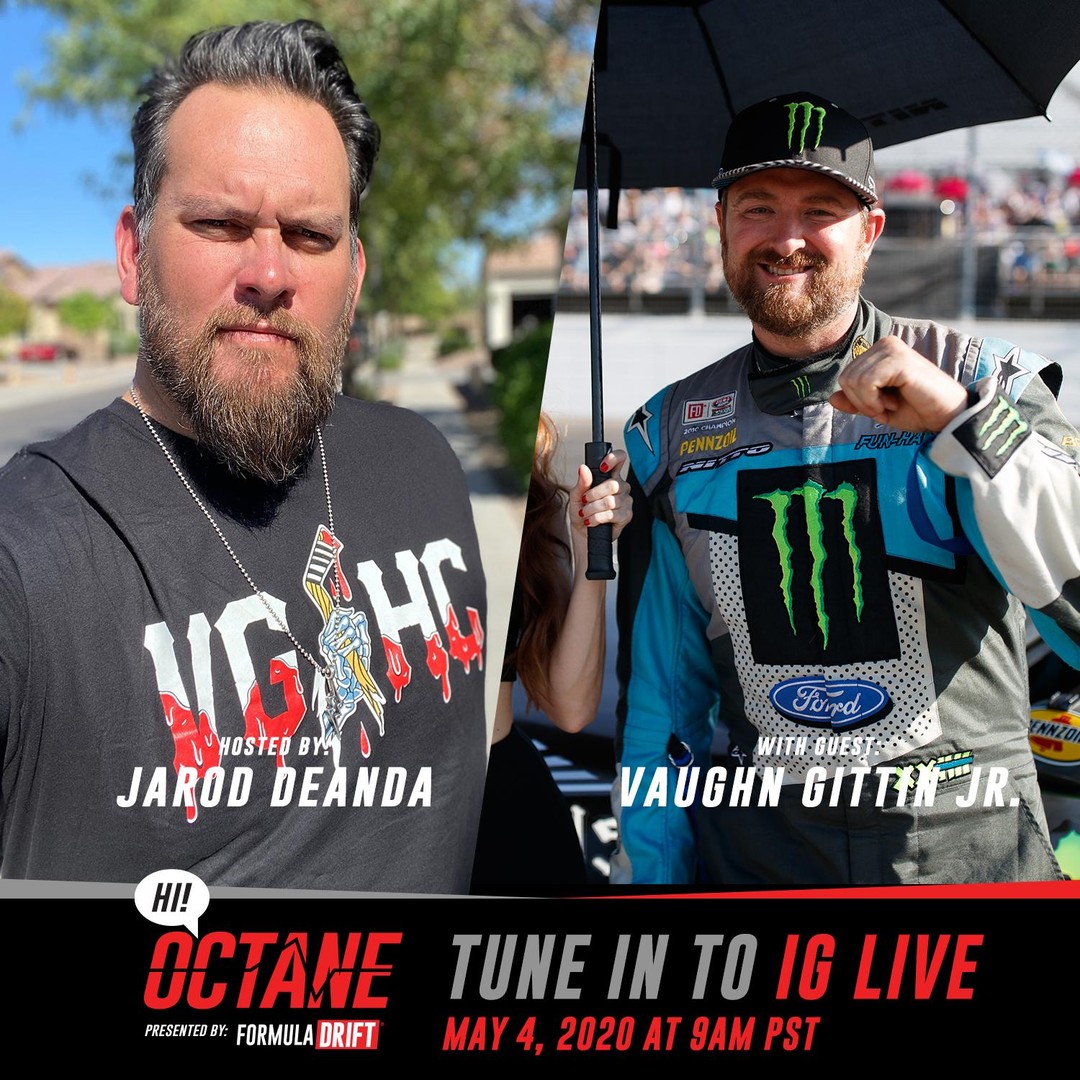 Don't miss out! Tune into our Instagram Live at 9am PST tomorrow as @JarodDeAnda hosts @VaughnGittinJr for the newest episode of HI! Octane.