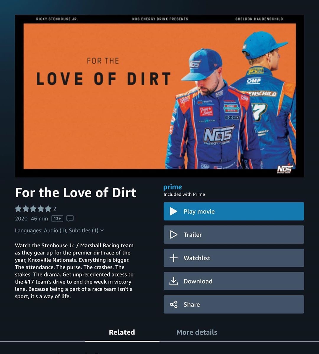 Looking for some action? For the Love of Dirt Documentary now available on Amazon Prime Video. @NosEnergyDrink