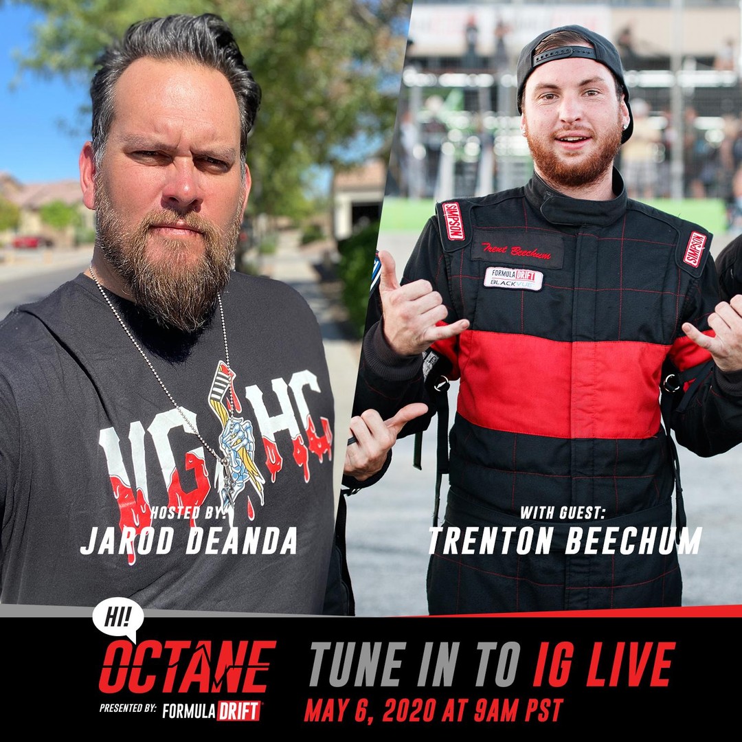 Set your alarms! HI! Octane on Instagram Live continues as @JarodDeAnda hosts @Trenton_Beechum tomorrow at 9am PST.