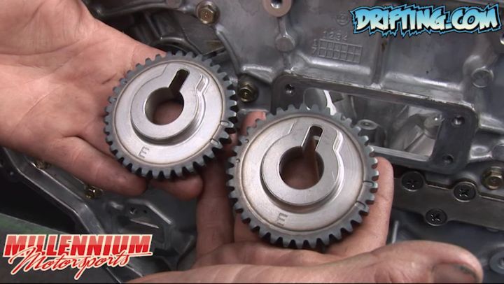 Exhaust Cam Gears Marks - Left or Right Head - VQ35 Engine Rebuild by @millennium_motorsports