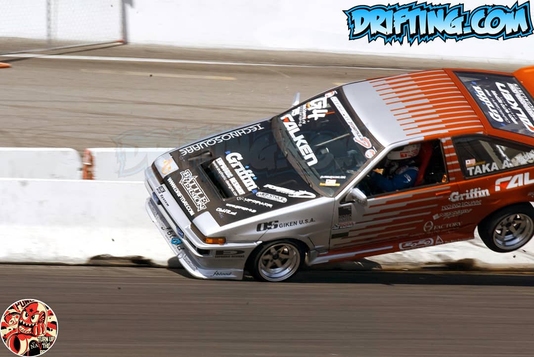 Line Angle Speed ! Taka Aono at Irwindale Speedway , Photo by Alex