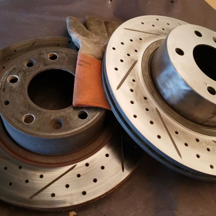 Brake Rotors.. Before and After.. Still not Done.  Full Video will be on YouTube later