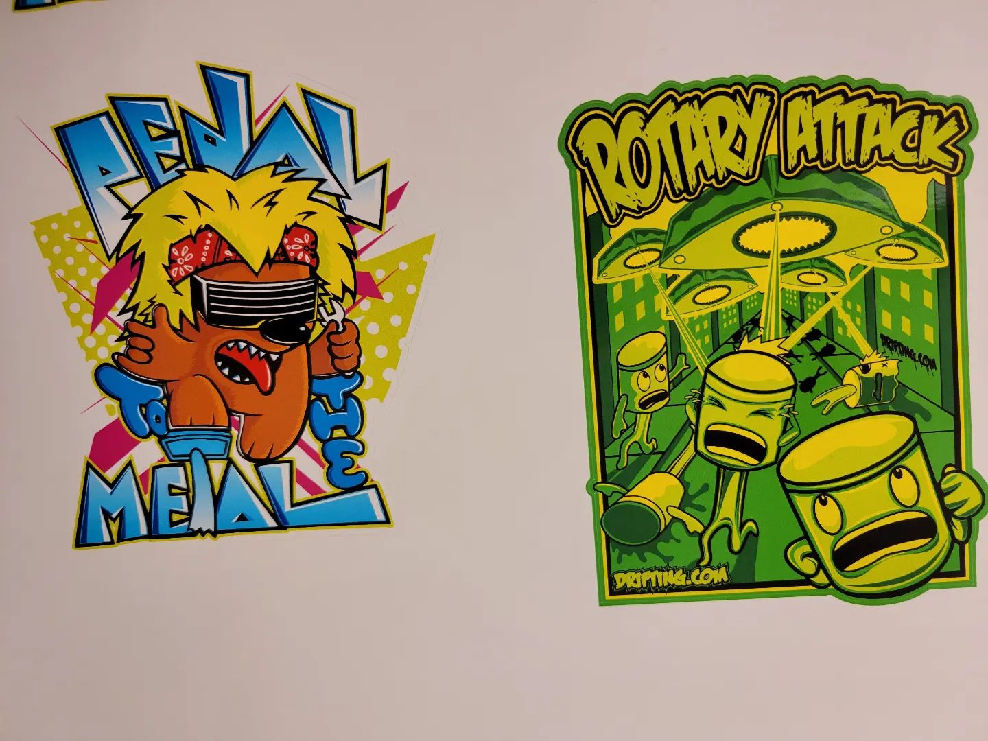 More Sticker Samples Printed