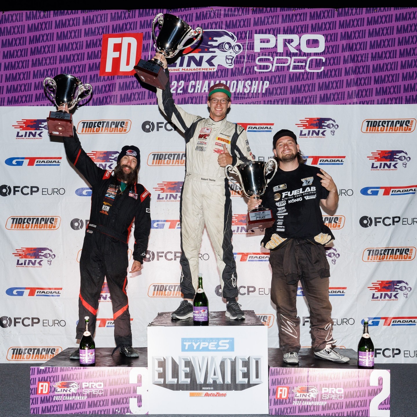 @ThorneThrone is your 2022 @Link_ECU PROSPEC Champion after a hard-fought final round in Utah! 🍾

@Derek_Madison placed 2nd in points for the season and @HateleyDrift rounds out the top 3.

We just wanted to say thank you to each and everyone of you who supported us throughout a terrific PROSPEC season!