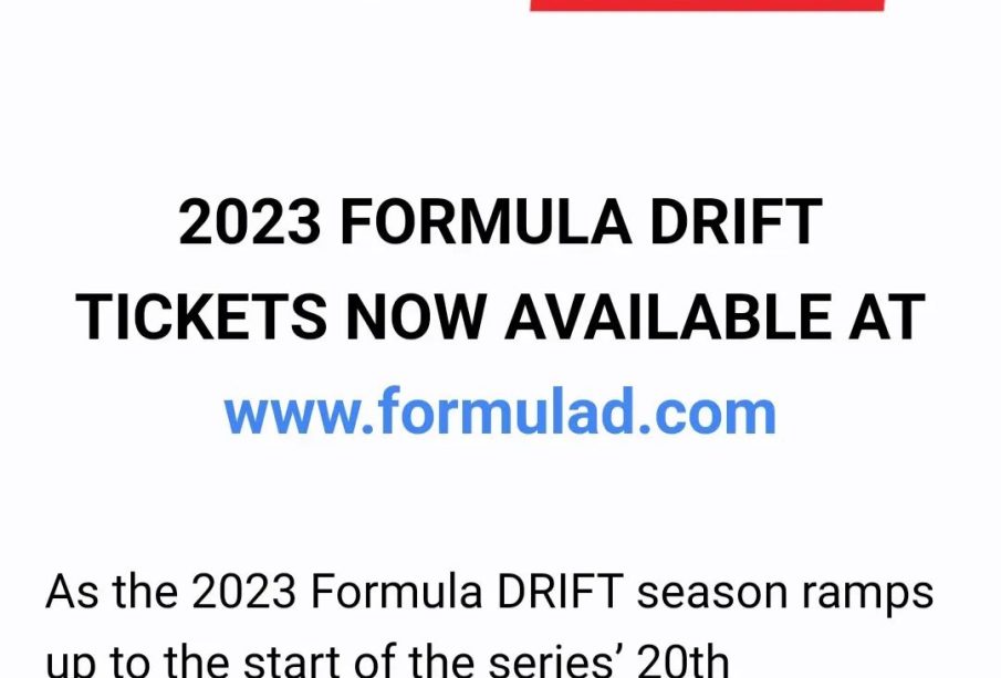 2023 FORMULA DRIFT TICKETS NOW AVAILABLE