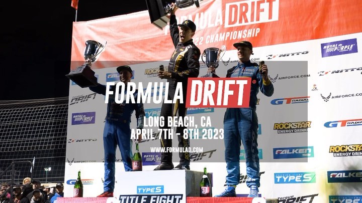 Southern California, we’re back! Formula DRIFT is kicking off our landmark 20th Anniversary season with our fiercest driver field ever at the iconic Streets of Long Beach! 

Tickets available now to RD1: The @AutoZone Streets of Long Beach Presented by @TypeSAuto on April 7-8: (link in bio)