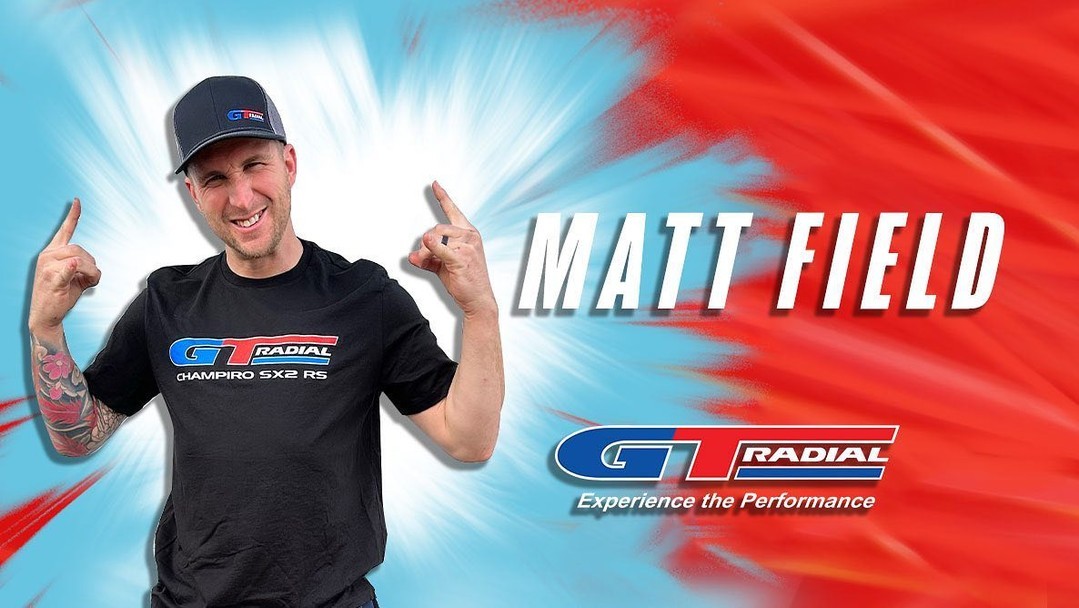 There it is! A new era begins as @MattField777 joins the @GTRadialUSA family for 2023!