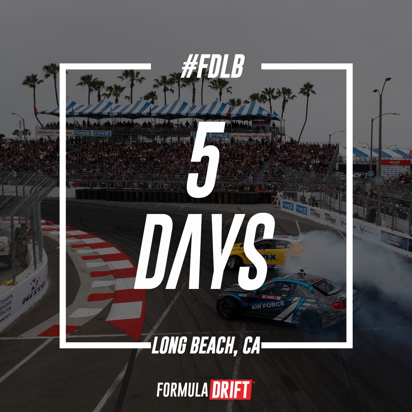 Cannot. Contain. Excitement. FIVE DAYS until drifting is back in Long Beach, California! 

Tickets available now to The @AutoZone Streets of Long Beach Presented by @TypeSAuto on April 07-08: (link in bio)