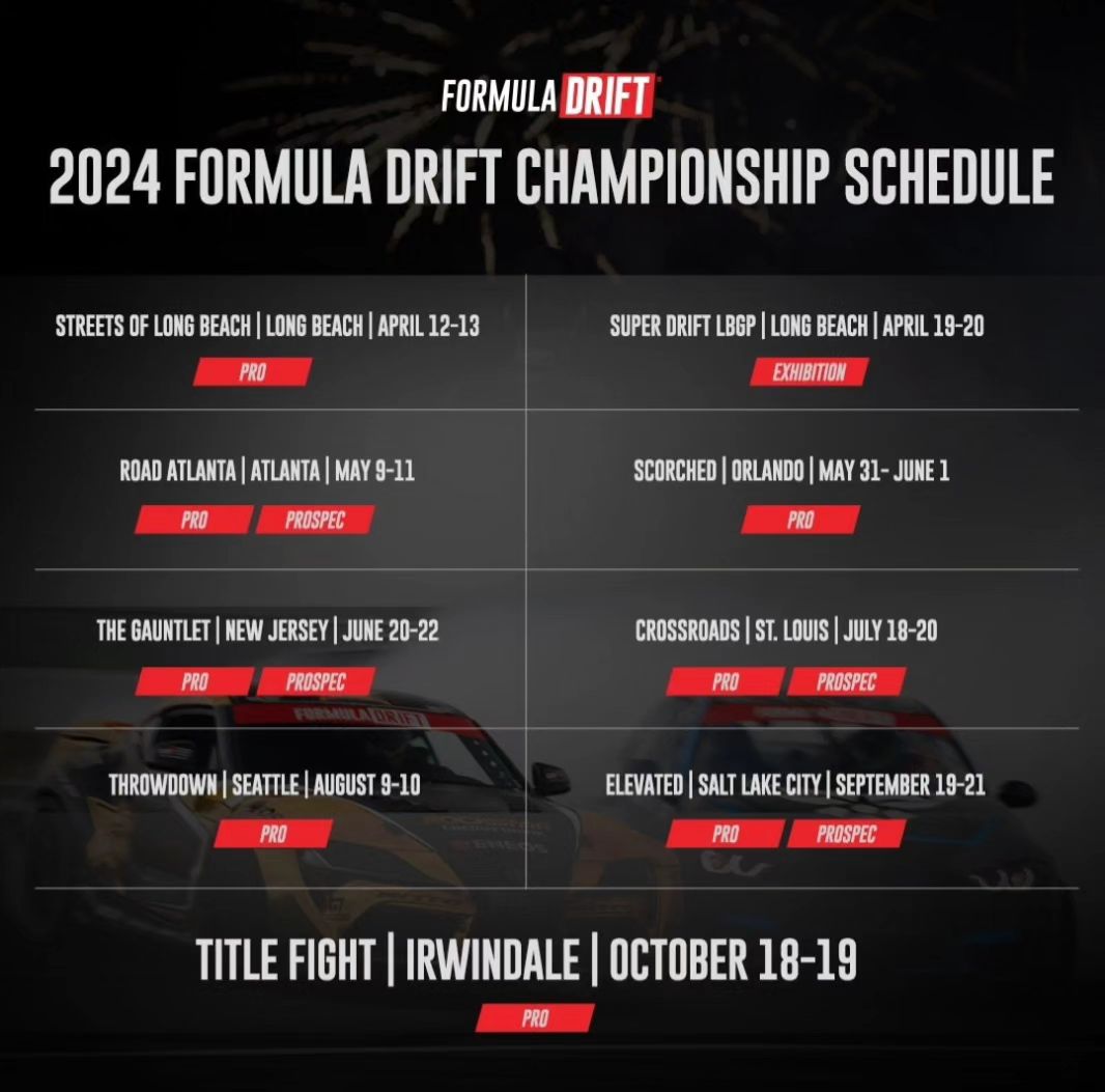 2024 Formula Drift Schedule