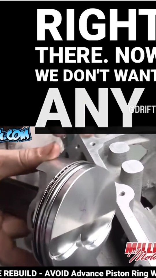 ENGINE REBUILD - AVOID Advance Piston Ring Wear

We don't want any on the thrust surfaces ... which is where they'll be riding the cylinder wall ,  you'll get advanced ring wear , so anywhere else it's just fine