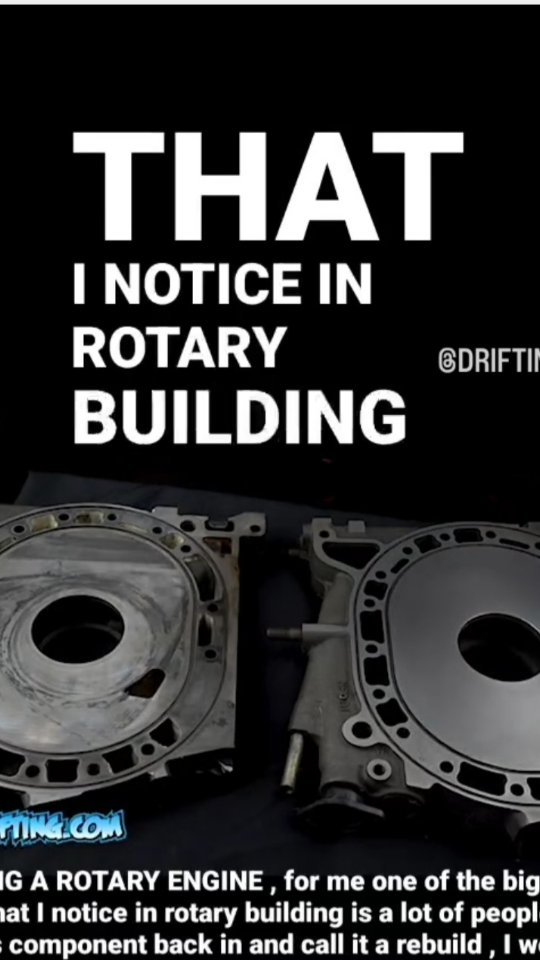 for me one of the biggest things that I notice in rotary building is a lot of people will put this component back in and call it a rebuild , I would not call it a rebuild , I would call it a put back together of used components . When we are actually resurfaced we've checked the housings we're bringing it back to a state of OEM tolerance and fresh material now you've actually got something that's going to hold compression you're not going to have any leakage or oil smoke on startup due to the hash marks or wear marks that the oil control rings make but people are often concerned you're taking off that first layer that is available and is part of the running surface of the rotary motor the block is technically getting shorter it's not a big deal , the rotary Motors you can actually shave a fair amount off of each cast iron housing without compromising any running aspects