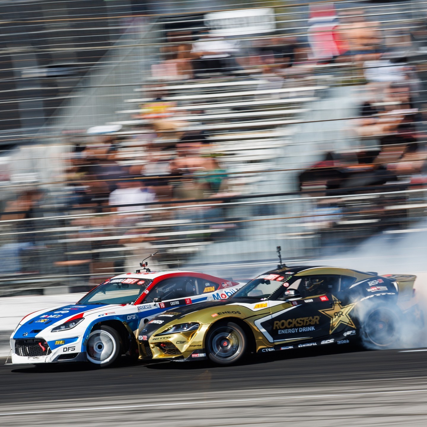 High speed thrills at every corner.

@JCastroRacing vs @FredricAasbo | @ToyotaRacing