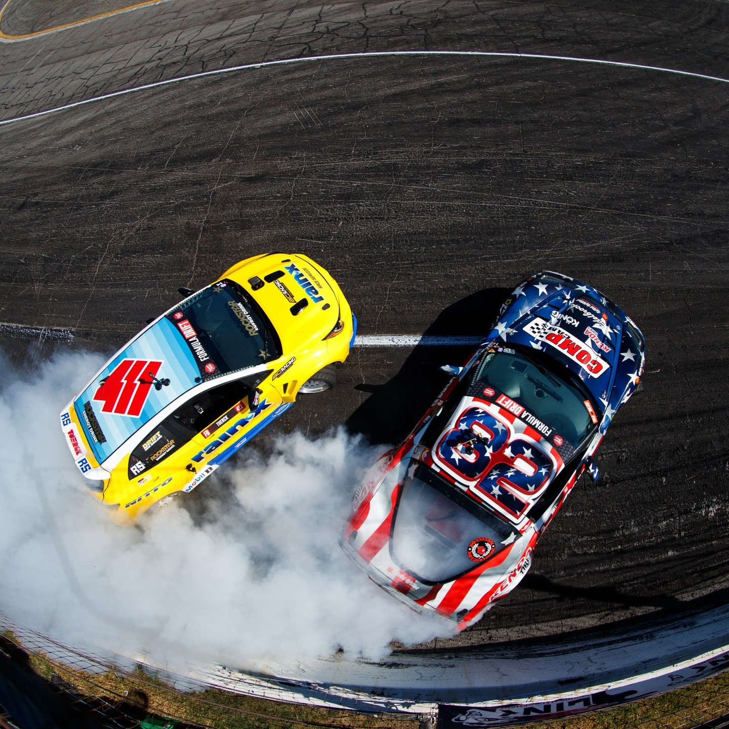 Like if you miss the smell of burnt rubber.

@RyanTuerck | @ToyotaRacing vs @TaylorHull82 | @KendaMotorsports