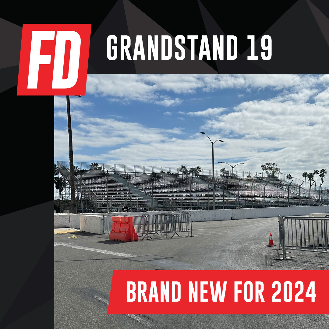 Brand New for Long Beach 2024 - Grandstand 19, the infamous Formula 1 grandstand from early LBGP years. 

The grandstand sits right on top of Turn 9, the initiation for and will have it's own jumbotron for full course viewing.

Don't miss your chance to witness history. Tickets link in bio.