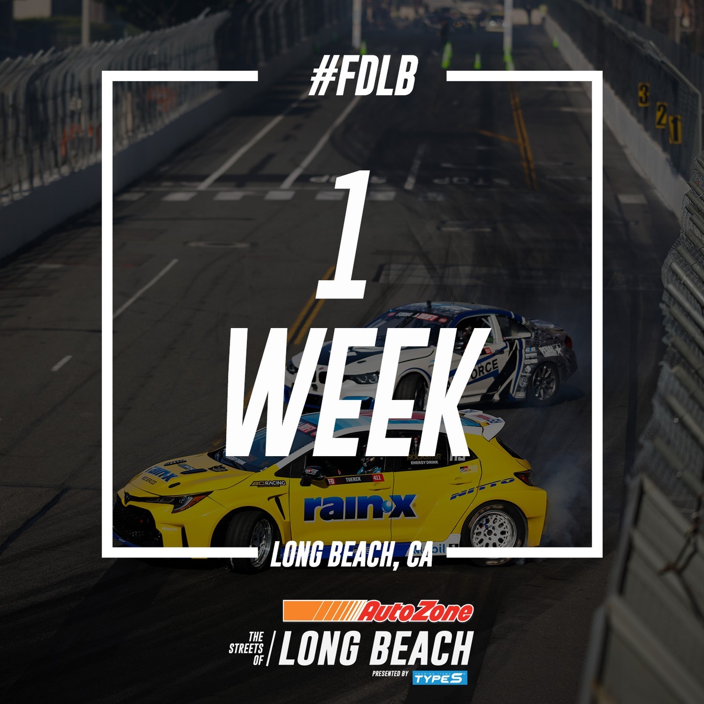 Finally. The action starts in one week. 🤩

Tickets available now to the @AutoZone Streets of Long Beach Presented by @TypeSAuto: (link in bio)