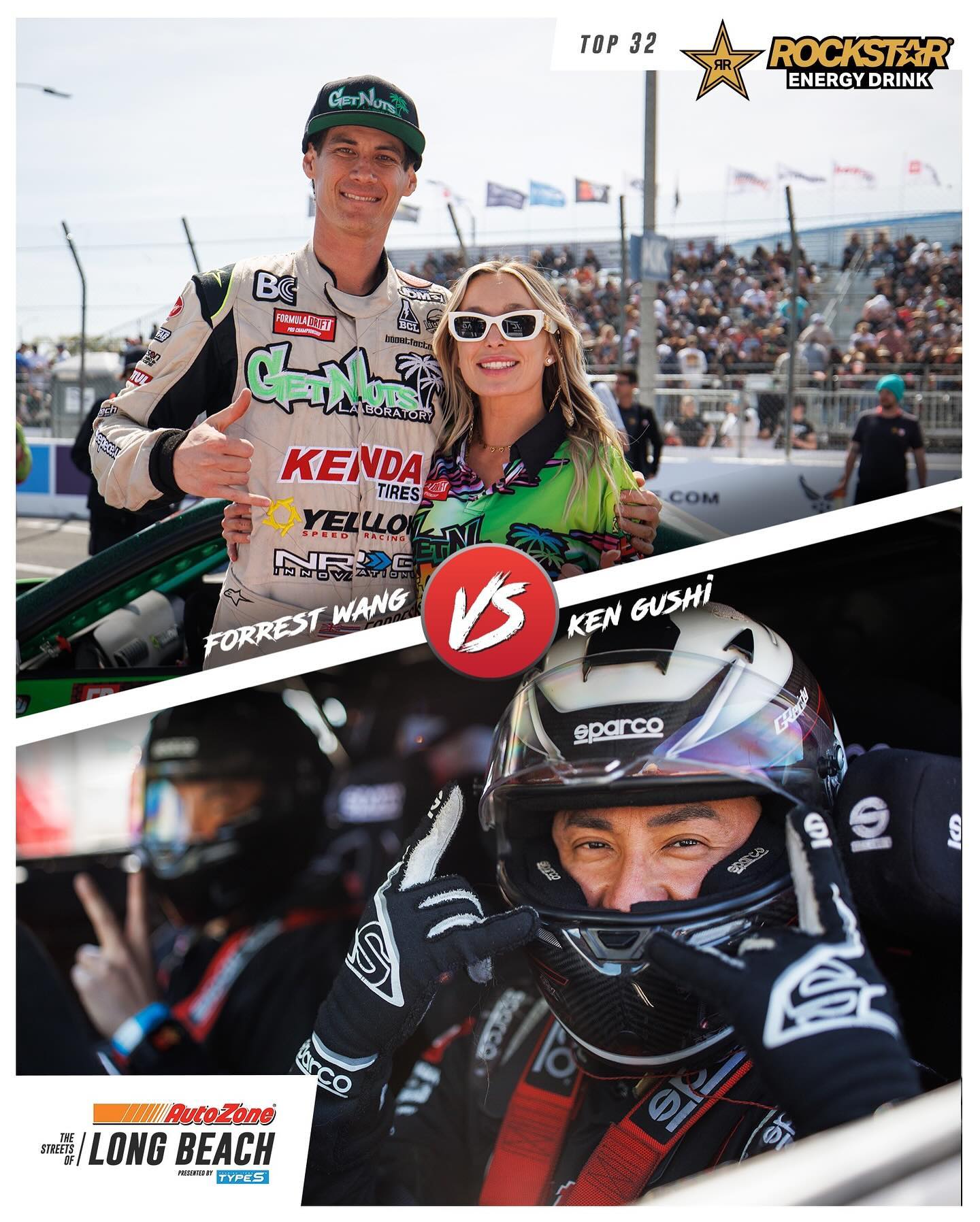 Who will advance? @ForrestWang808 battles @KenGushi in the Top 32 THIS WEEKEND - on Saturday, April 13 on The Streets of Long Beach.

Presented by @RockstarEnergy