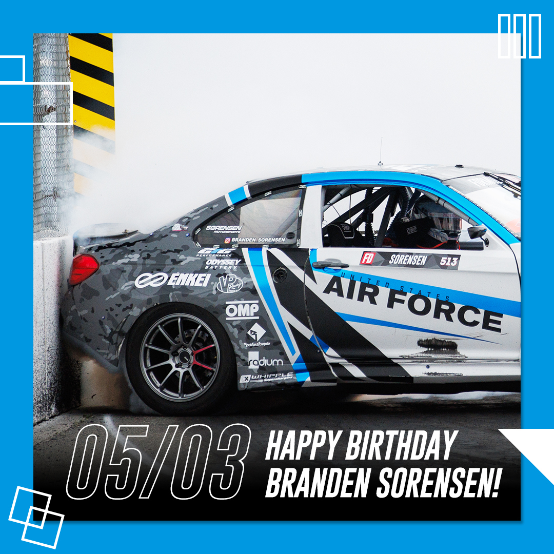 A big Happy Birthday to @Branden_Sorensen! See you on track next week!