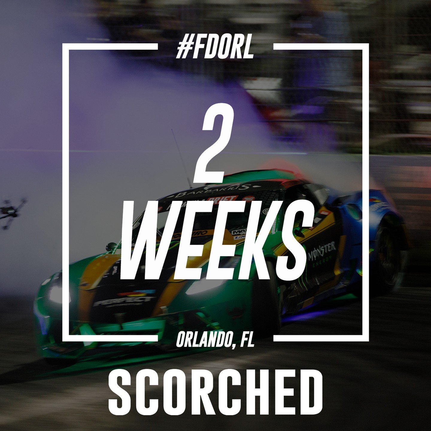 Two weeks until the tire smoke fills the air in Orlando! Who’s ready for RD3? 

See you May 31 - June 1.