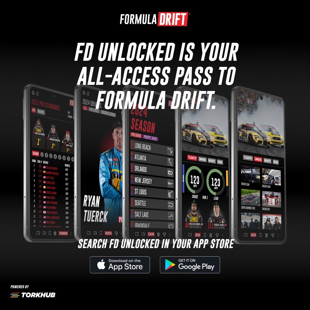 Download the brand new FD Unlocked app now! Current and future features to include: Access to event tickets, driver profiles, live bracket(s), live stream w/additional cameras, both in-car and trackside, along with telemetry car data and the FD historical video catalog. 

Be the first fans to download and see the beta version, here at Orlando. Link in bio.