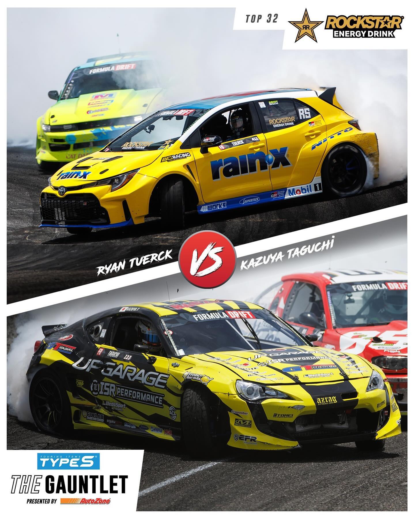 Full steam ahead to this week  @RyanTuerck vs @Kazuya_Taguchi123 in the Top 32 this Saturday. Who wins?

Presented by @RockstarEnergy